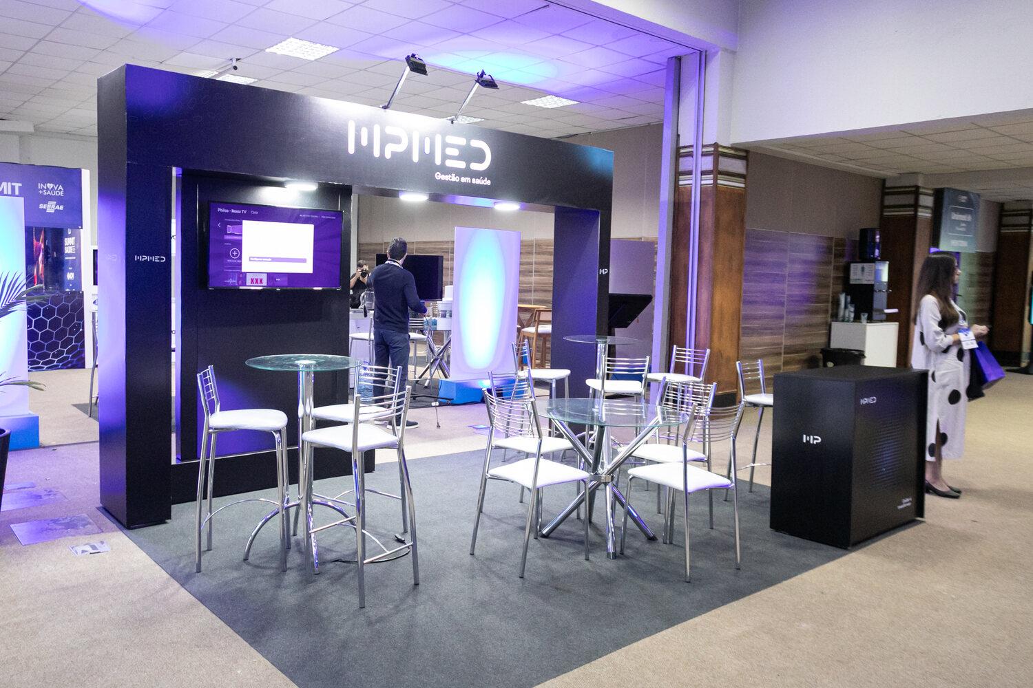 Stand na feira de negócios