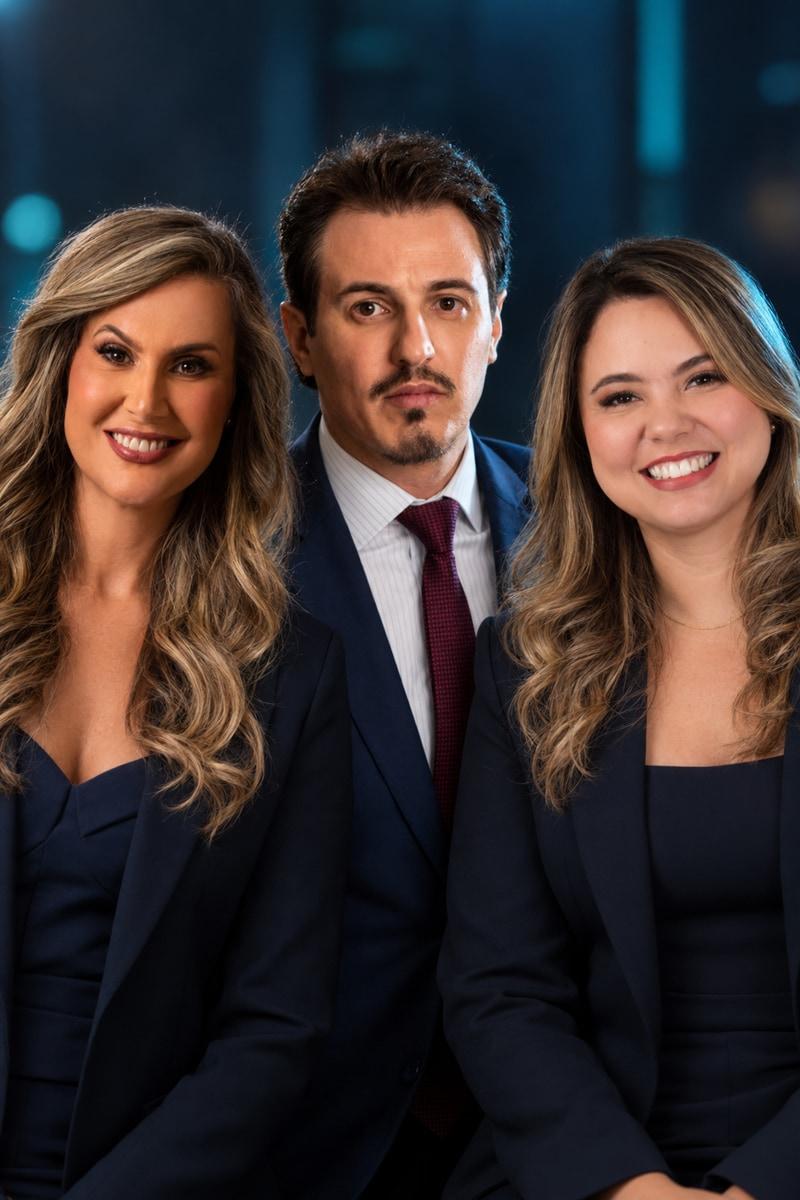 Retrato de OAB/SC — Camila Steiner, Ricardo Buratto e Thaiana Maia